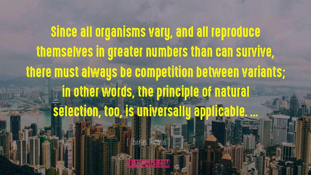 Reproduce quotes by Charles Darwin