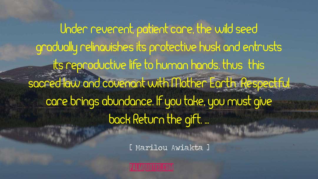 Reproductive quotes by Marilou Awiakta