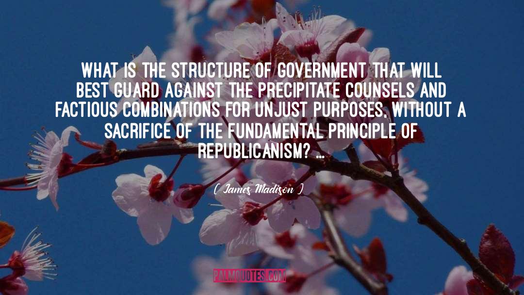Republicanism quotes by James Madison