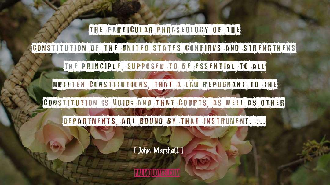 Repugnant quotes by John Marshall