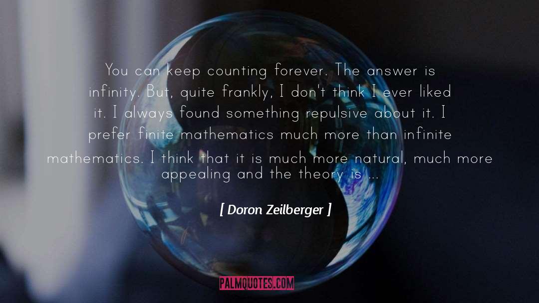 Repulsive quotes by Doron Zeilberger