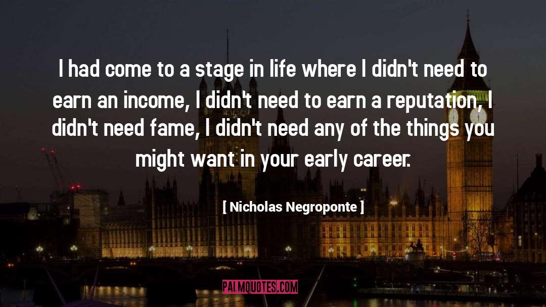 Reputation In Business quotes by Nicholas Negroponte