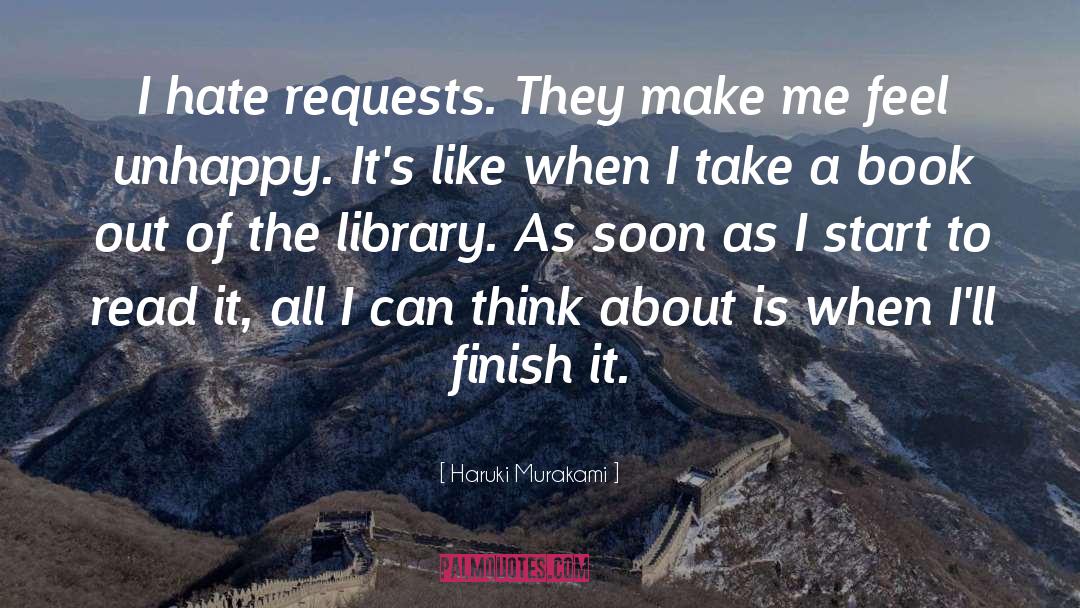 Requests quotes by Haruki Murakami
