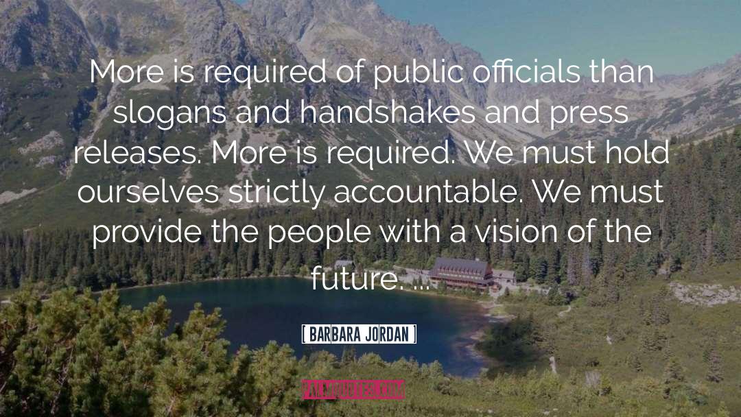 Required quotes by Barbara Jordan