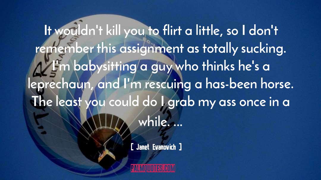 Rescuing quotes by Janet Evanovich