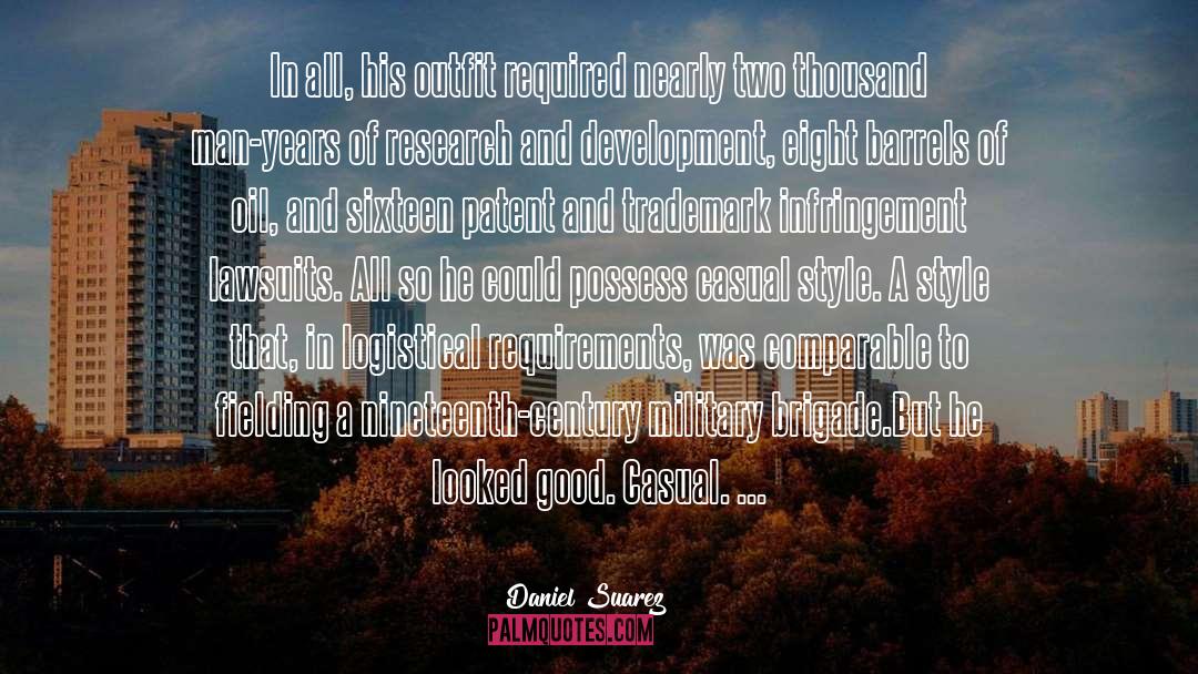 Research And Development quotes by Daniel Suarez