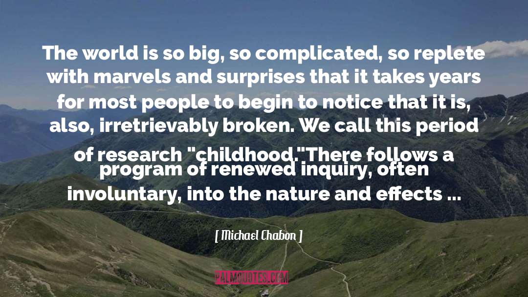 Researcher quotes by Michael Chabon