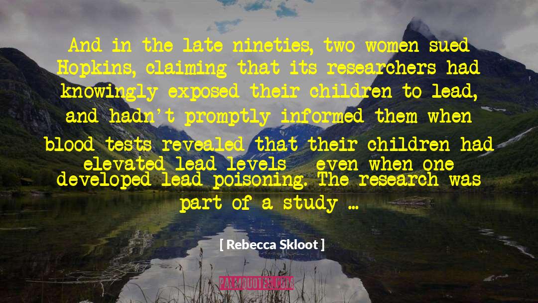 Researchers quotes by Rebecca Skloot