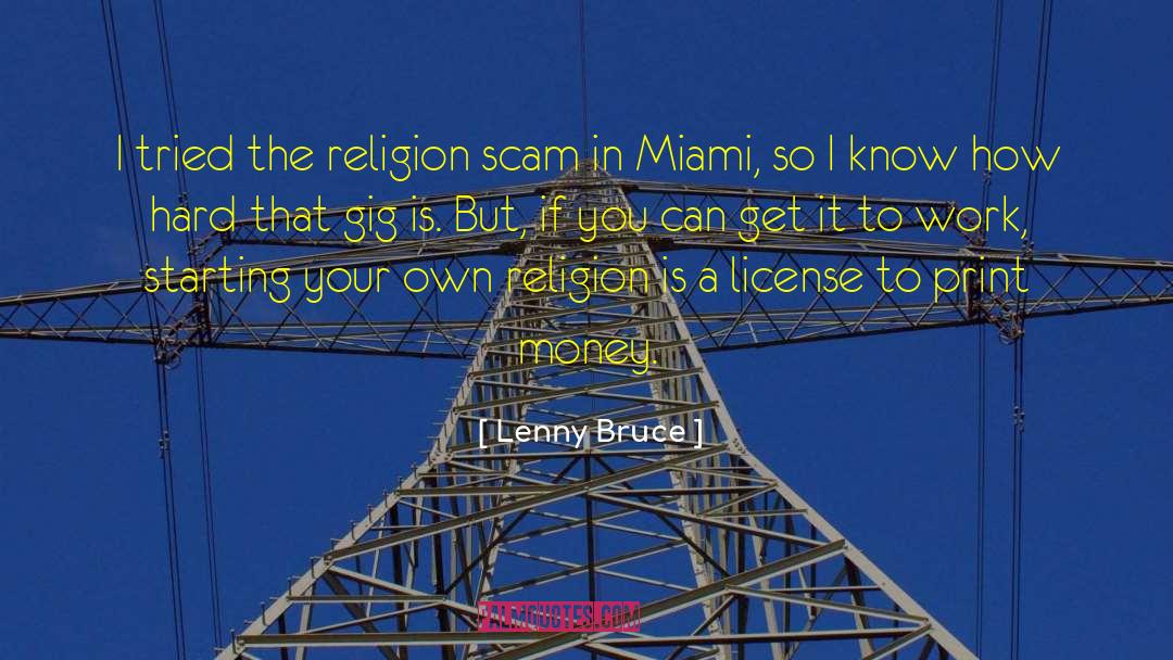 Reseller License quotes by Lenny Bruce