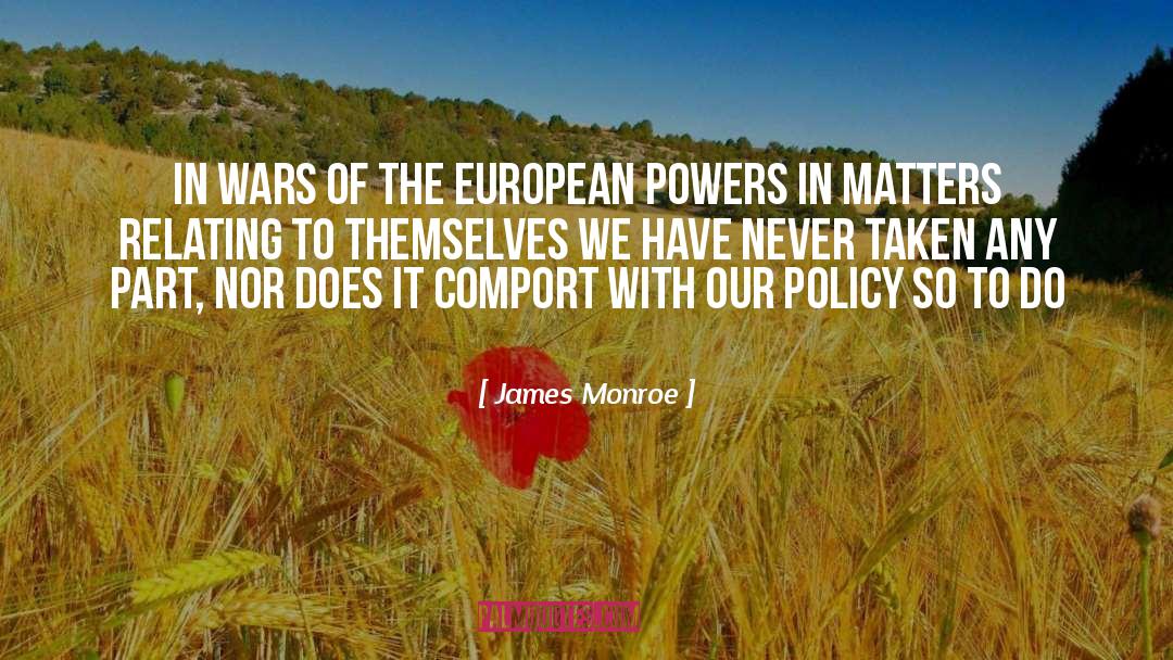 Resent quotes by James Monroe