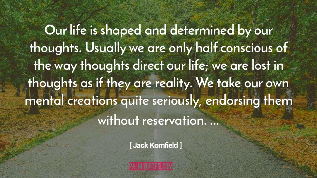 Reservation quotes by Jack Kornfield