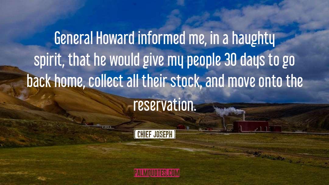 Reservation quotes by Chief Joseph