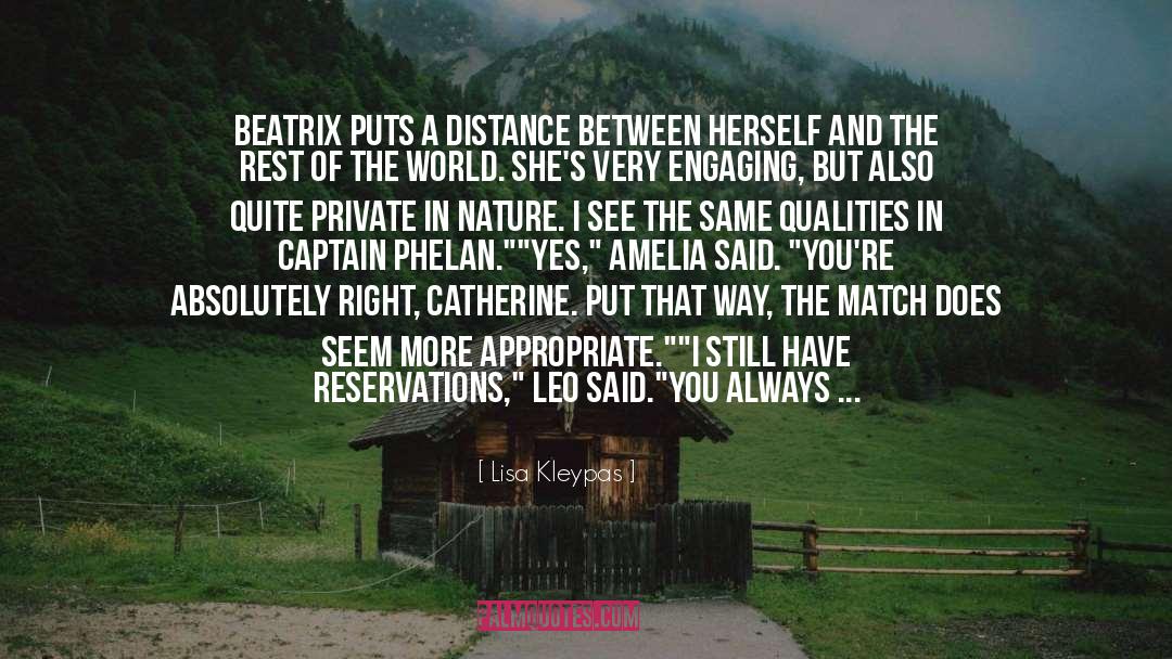 Reservations quotes by Lisa Kleypas