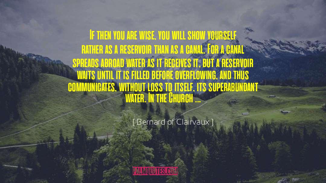 Reservoirs quotes by Bernard Of Clairvaux