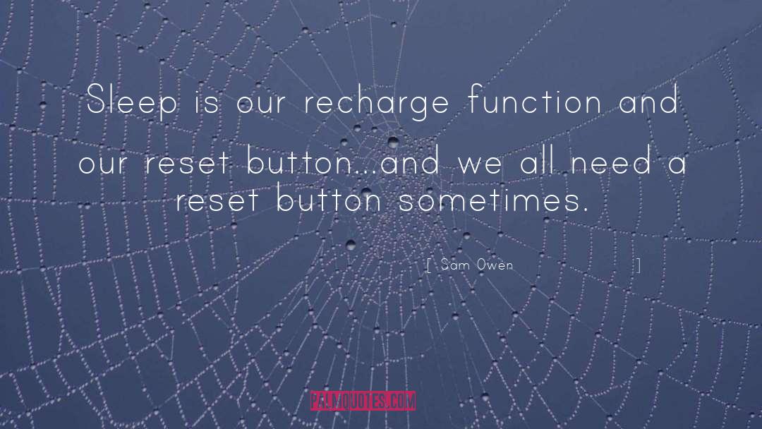 Reset Button quotes by Sam Owen