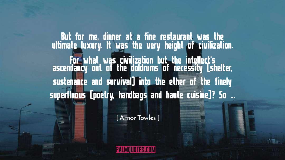 Resham Restaurant quotes by Amor Towles
