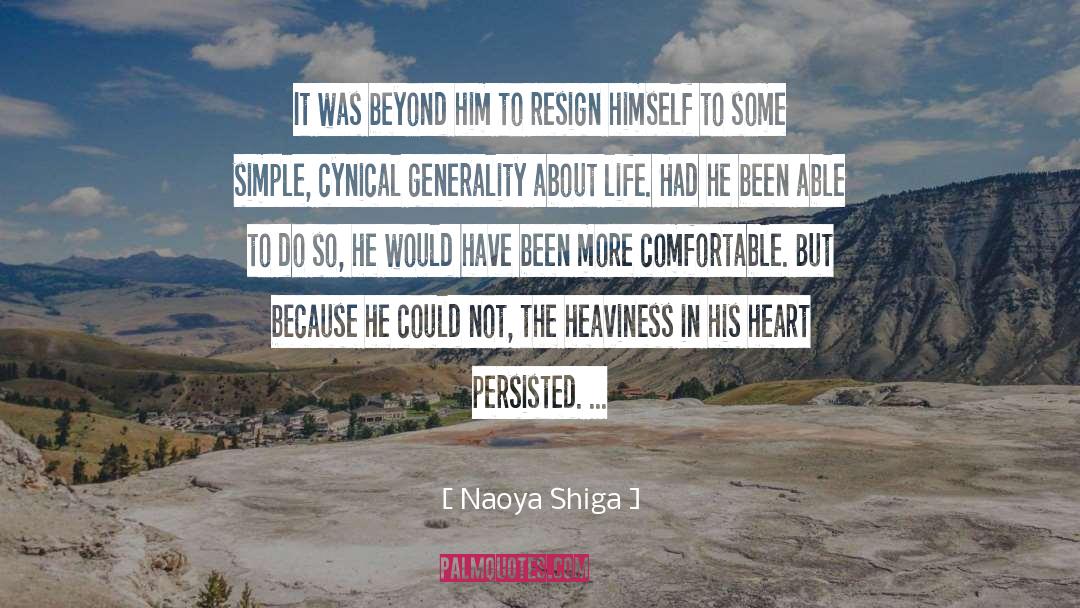 Resign quotes by Naoya Shiga