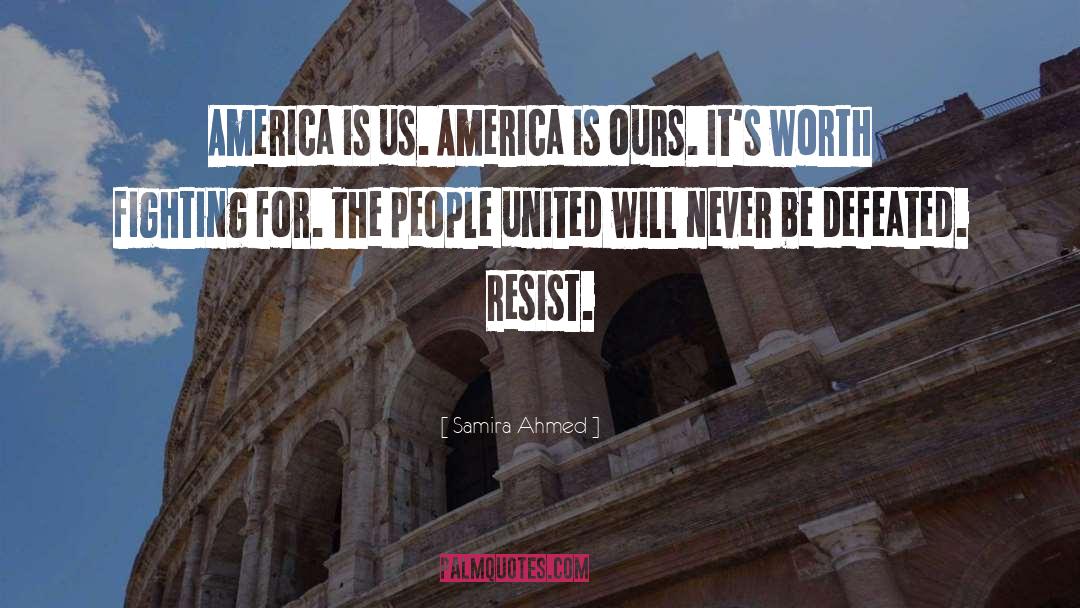 Resist quotes by Samira Ahmed