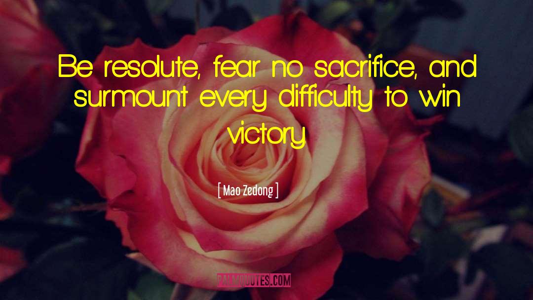 Resolute quotes by Mao Zedong
