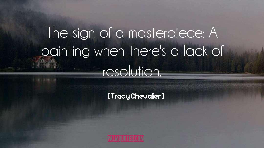 Resolution quotes by Tracy Chevalier