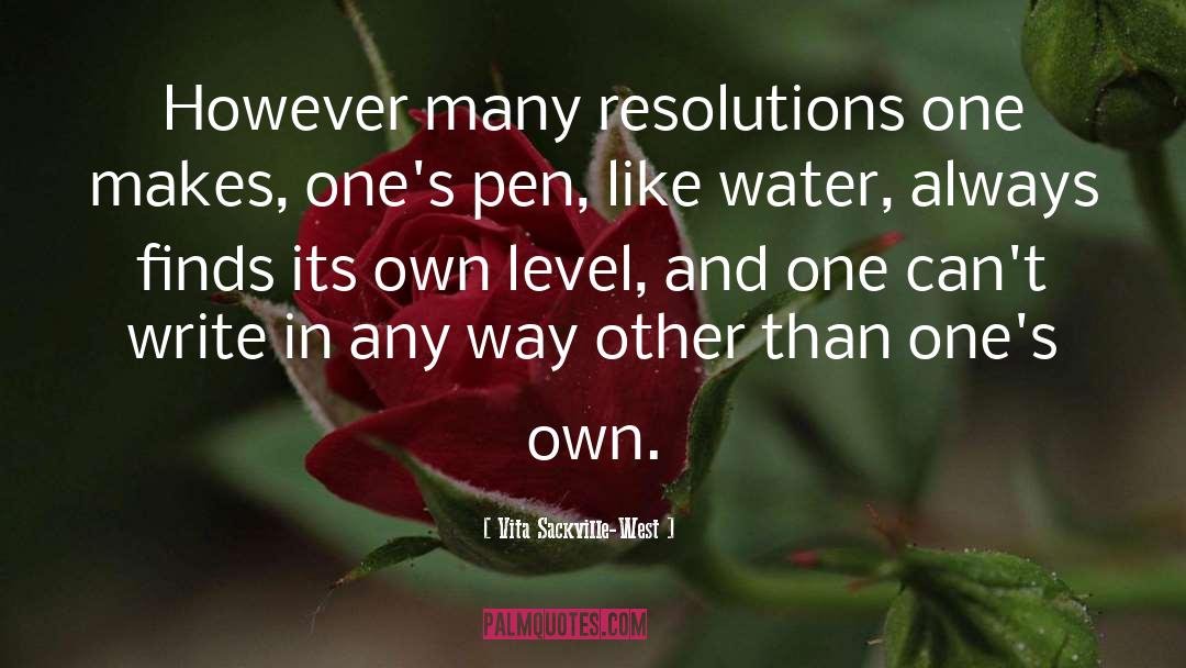 Resolutions quotes by Vita Sackville-West