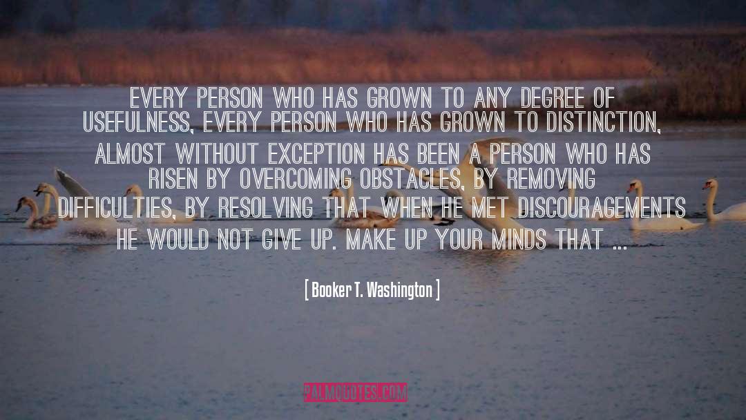 Resolving quotes by Booker T. Washington