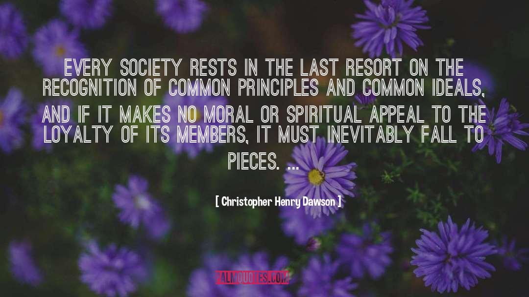 Resorts quotes by Christopher Henry Dawson