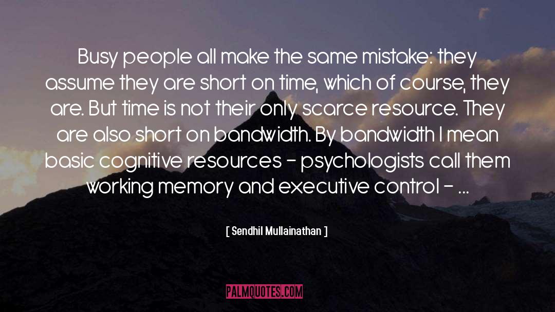 Resource Economics quotes by Sendhil Mullainathan