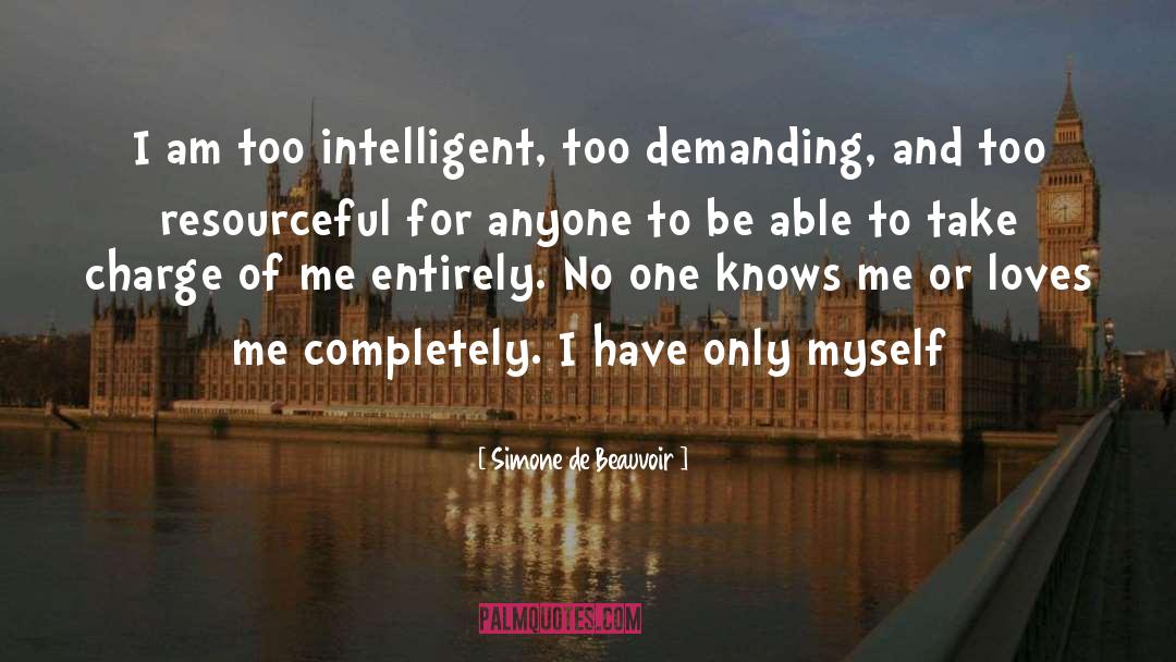 Resourceful quotes by Simone De Beauvoir