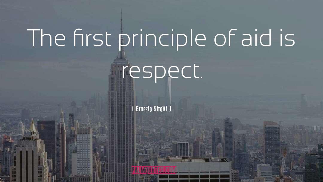 Respect Me quotes by Ernesto Sirolli