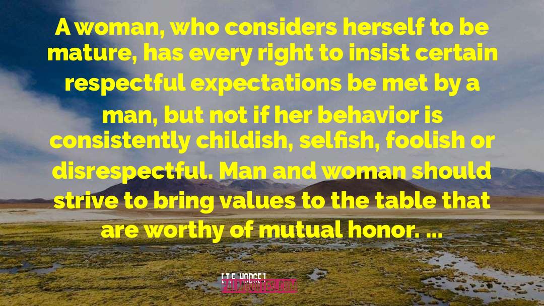 Respect Woman quotes by T.F. Hodge