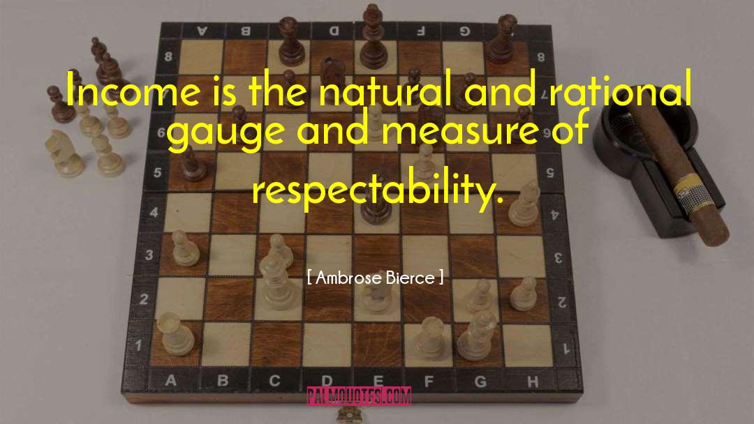 Respectability quotes by Ambrose Bierce