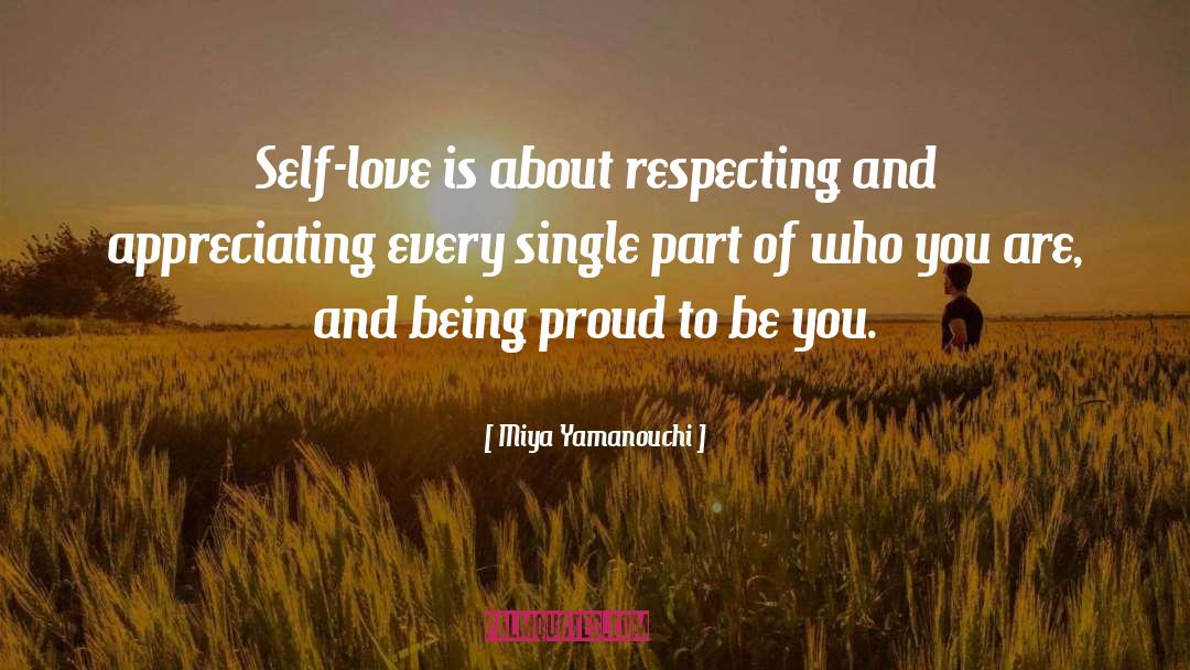 Respecting quotes by Miya Yamanouchi