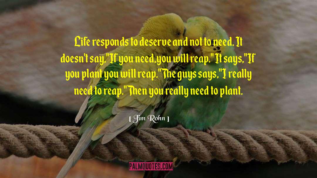 Responds quotes by Jim Rohn