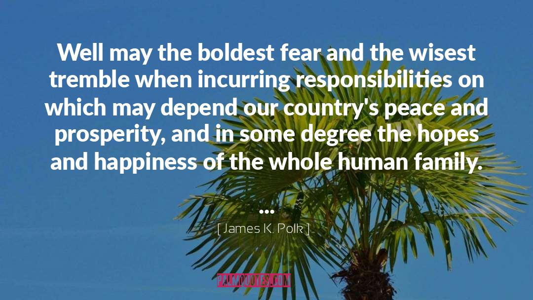 Responsibilities quotes by James K. Polk