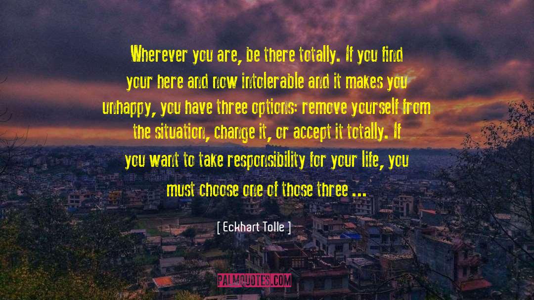 Responsibility For Your Life quotes by Eckhart Tolle