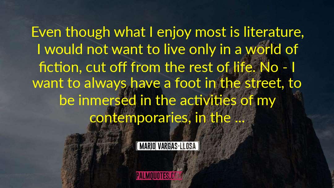 Rest Of Life quotes by Mario Vargas-Llosa