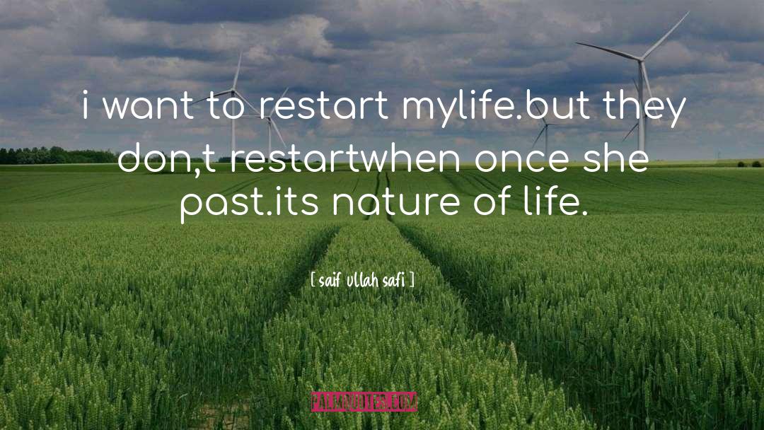 Restart quotes by Saif Ullah Safi