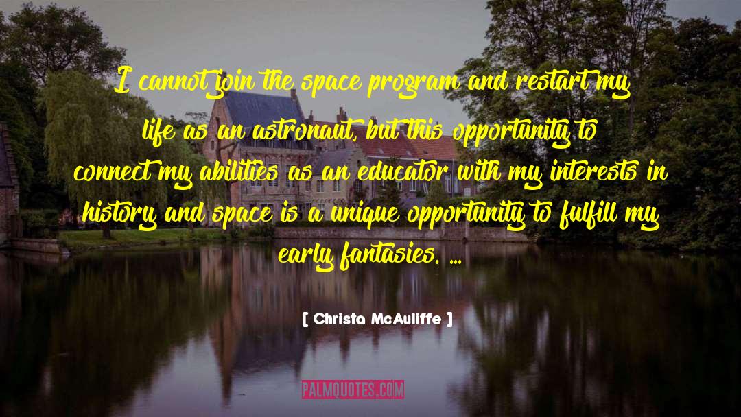 Restart quotes by Christa McAuliffe