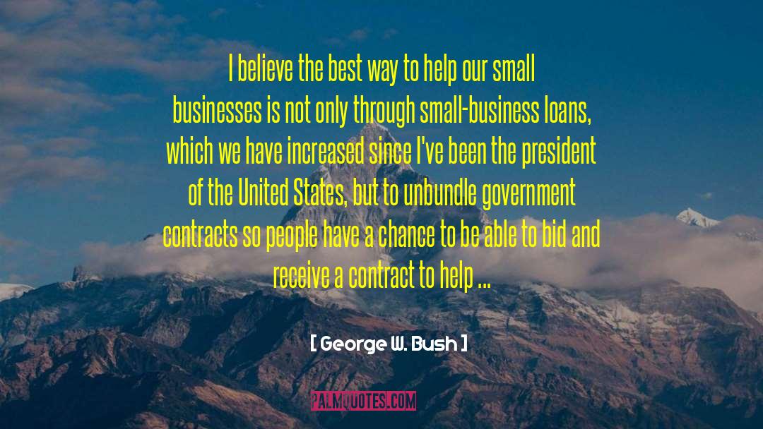 Restaurant Business quotes by George W. Bush