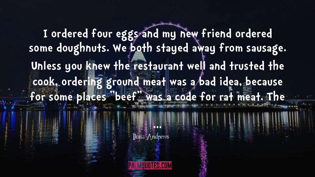 Restaurant quotes by Ilona Andrews