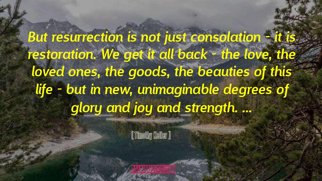 Restoration quotes by Timothy Keller