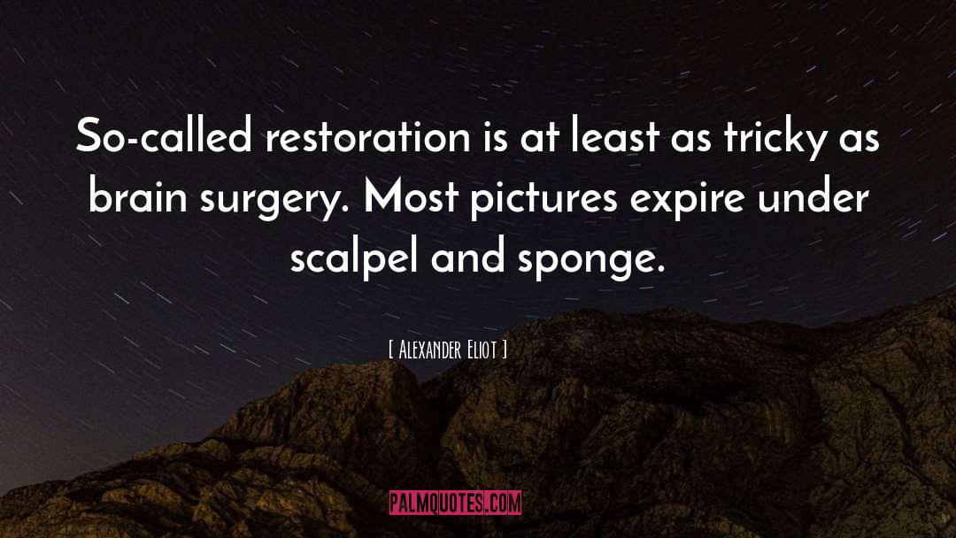 Restoration quotes by Alexander Eliot