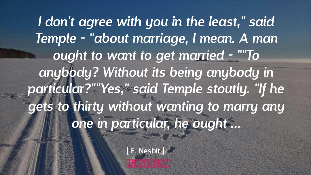 Restoring Marriage quotes by E. Nesbit
