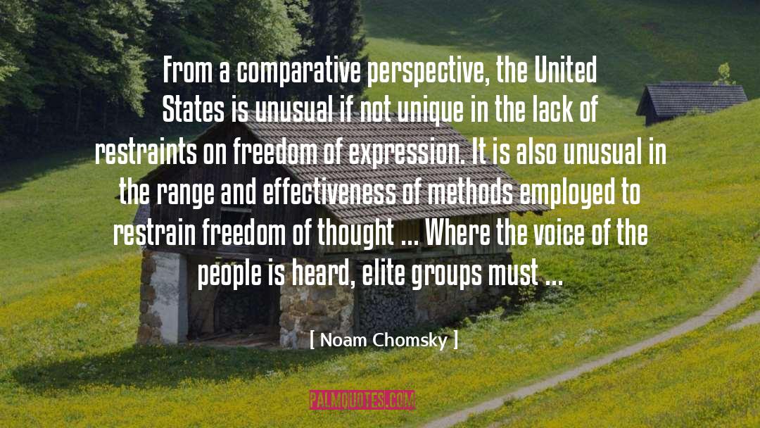 Restrain quotes by Noam Chomsky