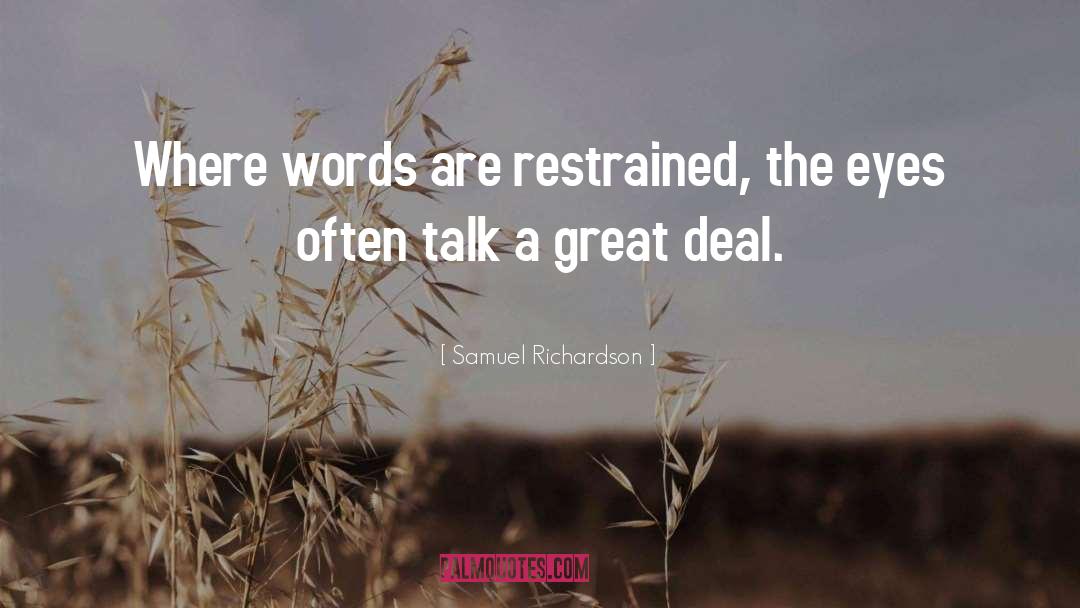 Restrained quotes by Samuel Richardson