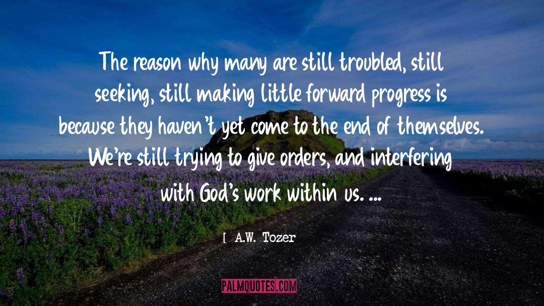 Restraining Orders quotes by A.W. Tozer