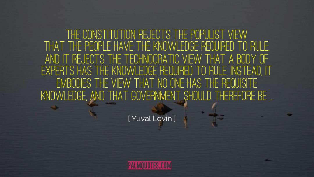 Restraining quotes by Yuval Levin