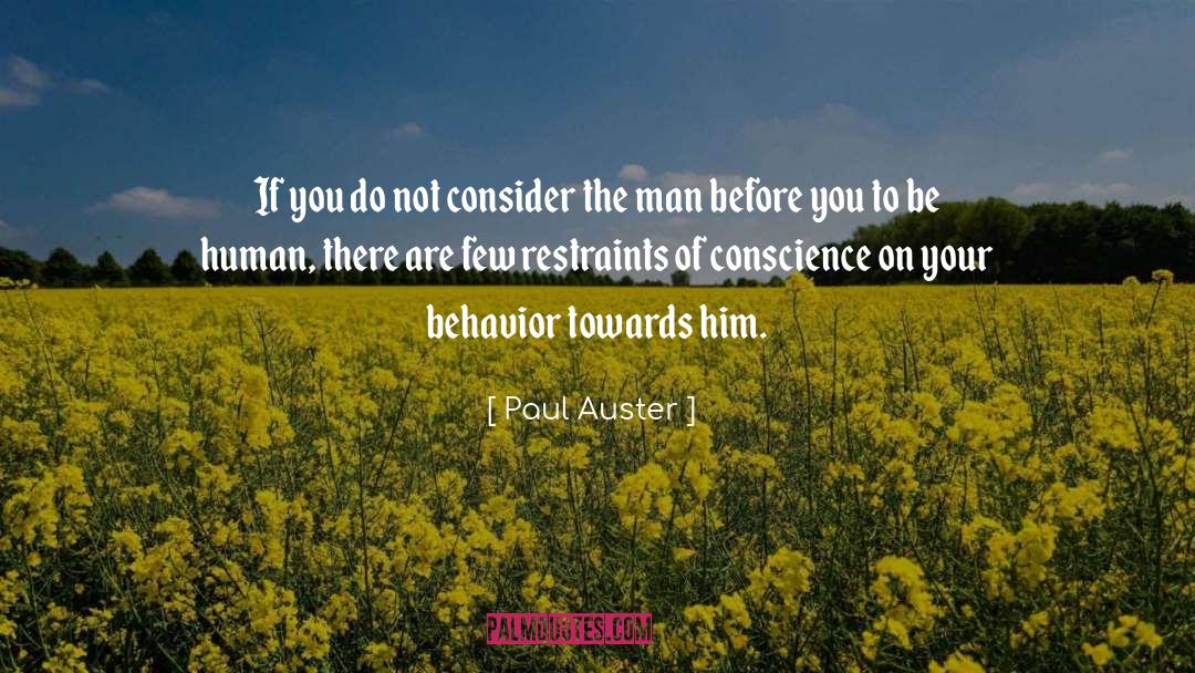 Restraints quotes by Paul Auster