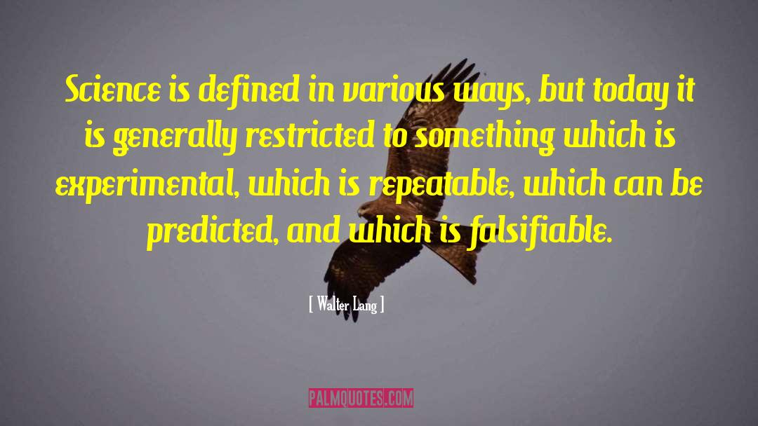 Restricted quotes by Walter Lang